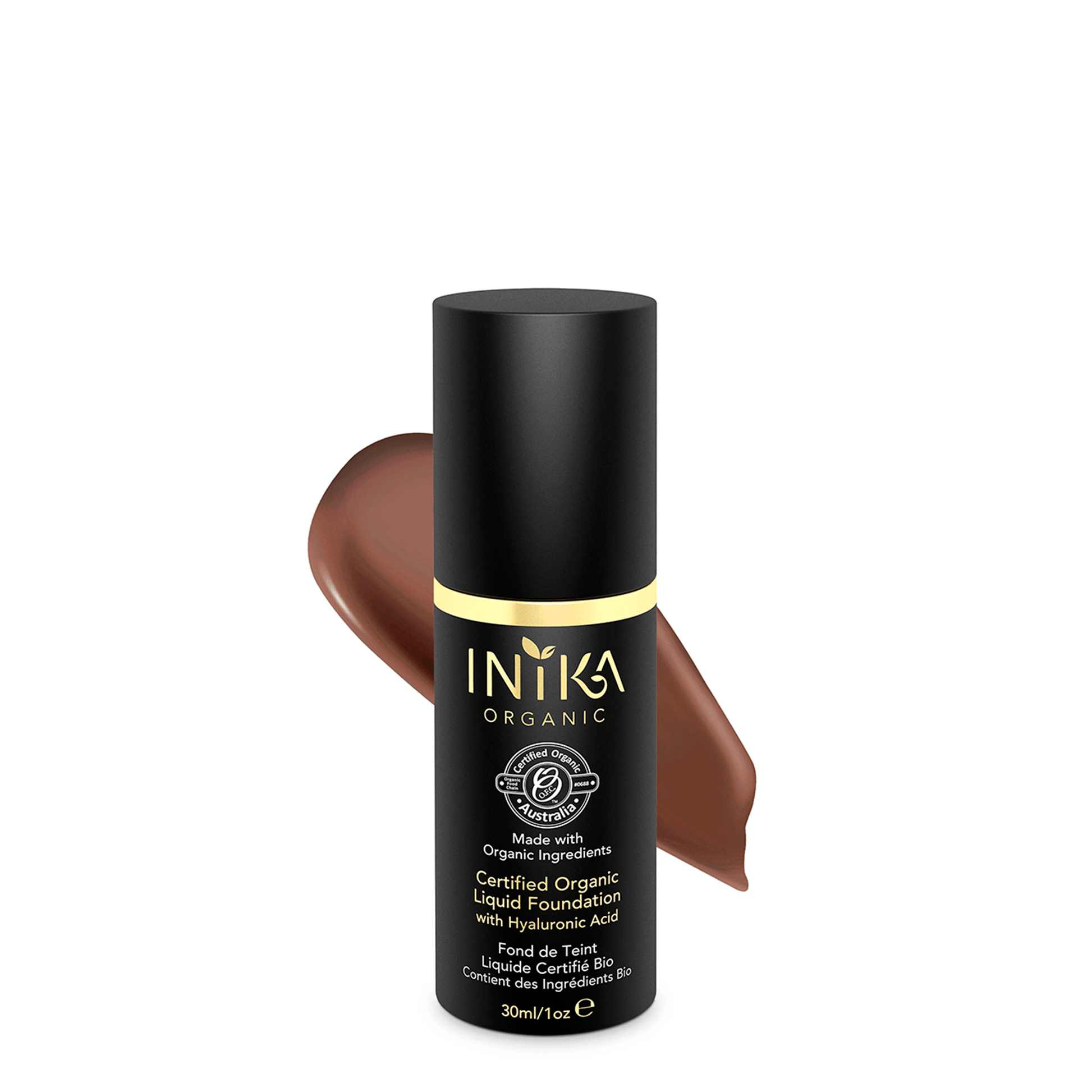 Certified Organic Liquid Foundation (Cocoa) | INIKA Organic | 01