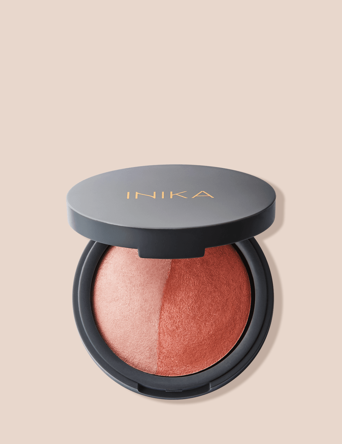 INIKA Organic Mineral Baked Blush Duo (Burnt Peach) | INIKA Organic | 01